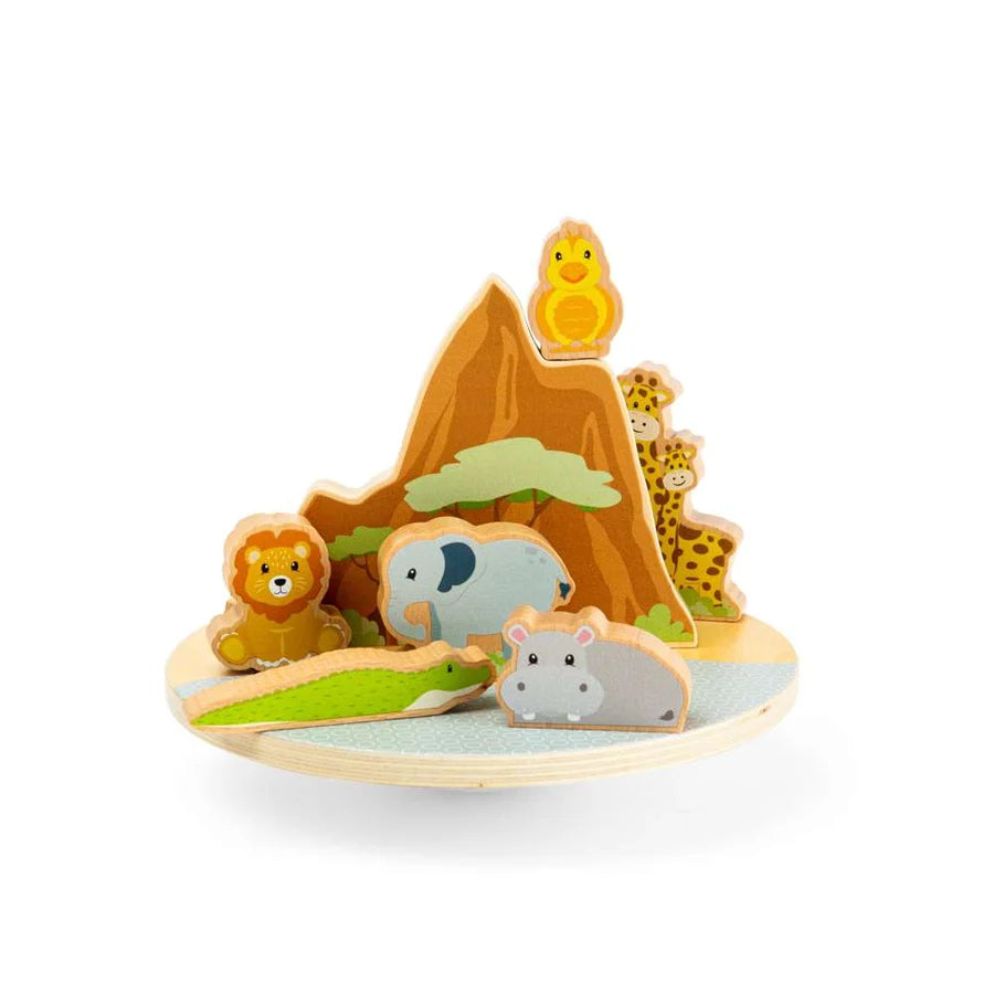 Bigjigs Toys - Wooden Safari Wobble Board