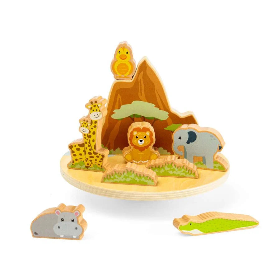 Bigjigs Toys - Wooden Safari Wobble Board