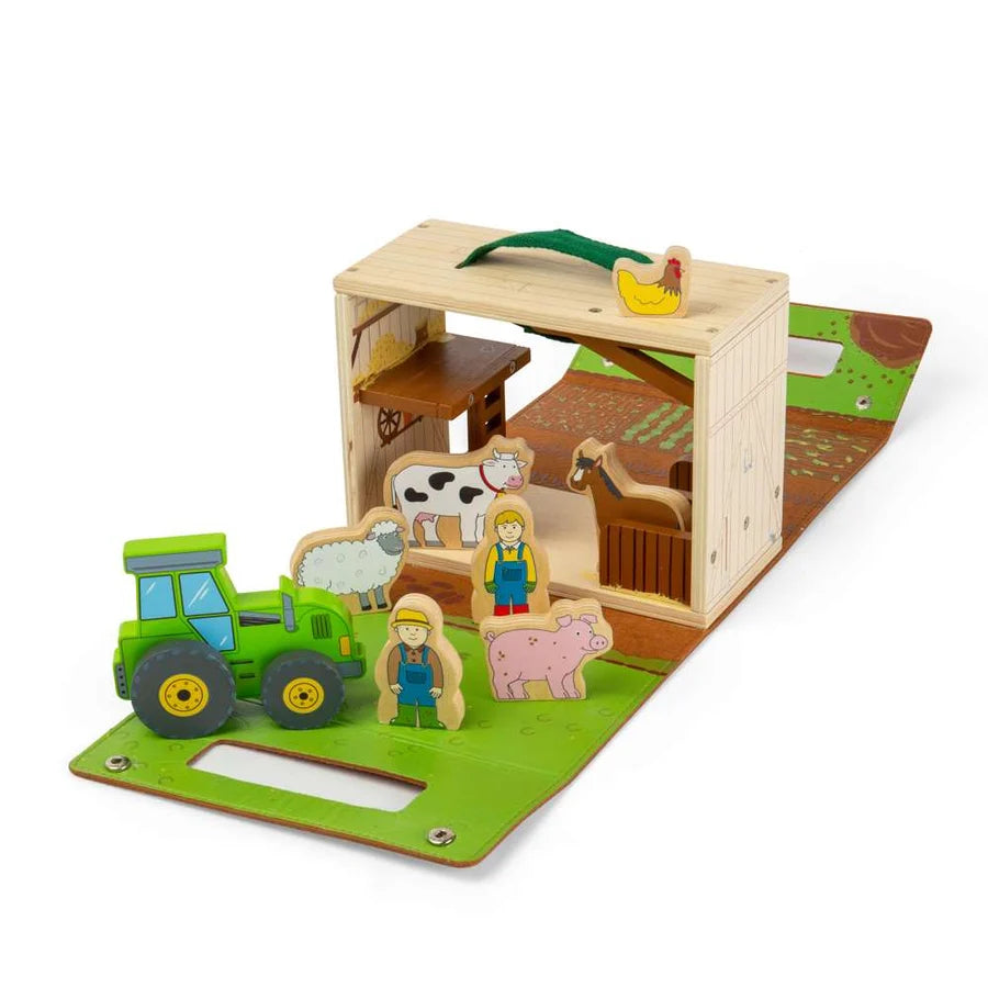 Bigjigs Toys - Farm On The Go