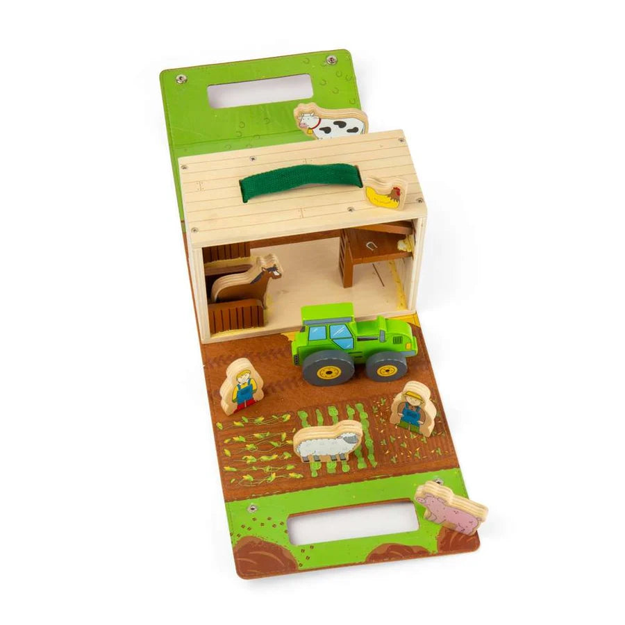 Bigjigs Toys - Farm On The Go