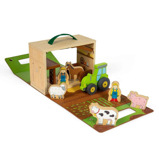 Bigjigs Toys - Farm On The Go