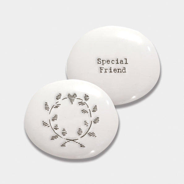 East of India - Porcelain Pebble - 'Special Friend'
