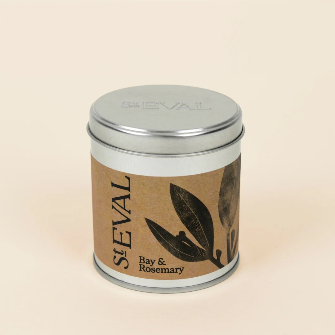St Eval - Bay & Rosemary Scented Candle Tin
