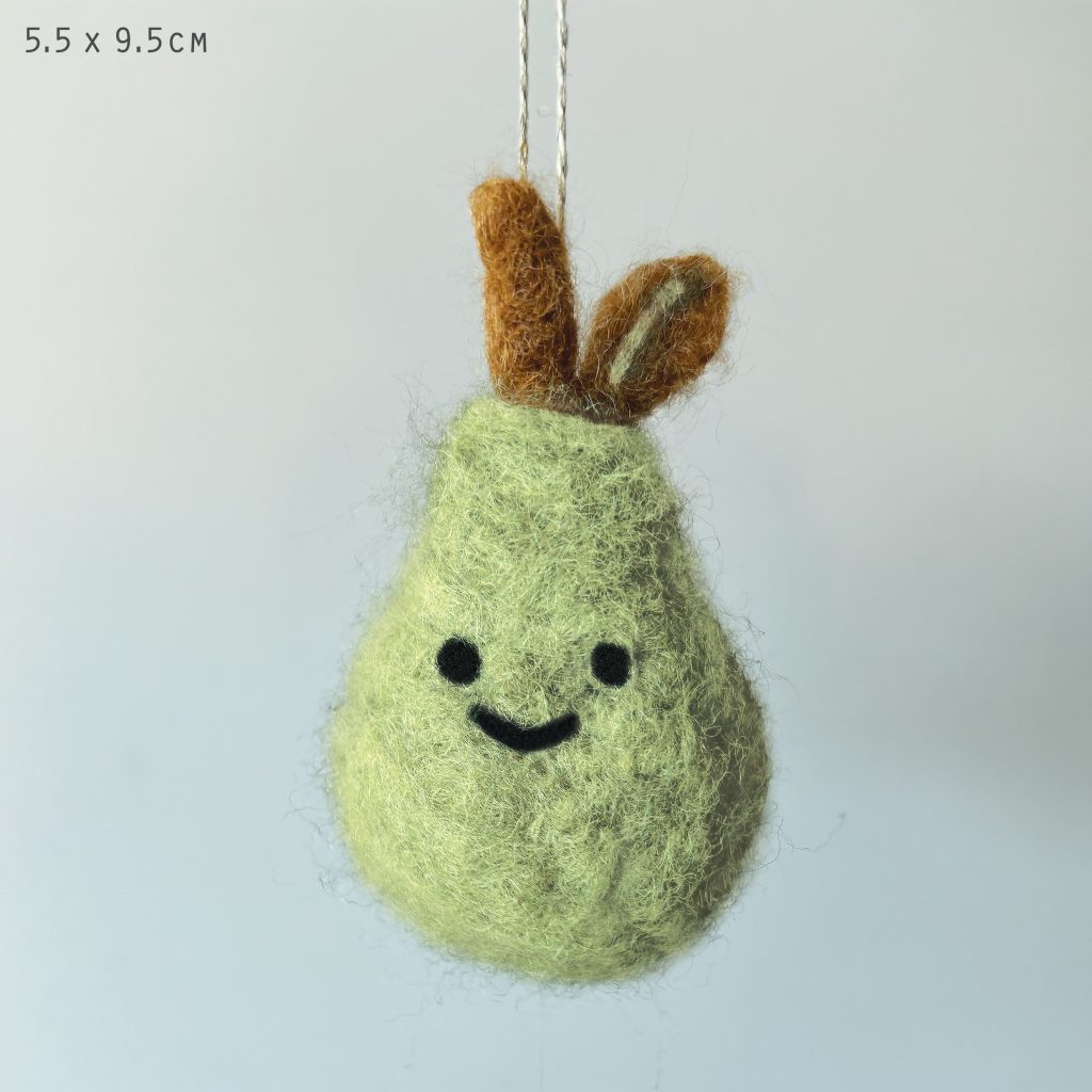 East of India - Needle Felted Hanging Pear