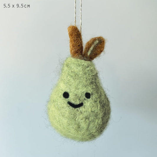 East of India - Needle Felted Hanging Pear