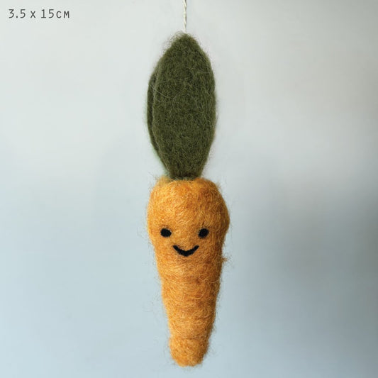 East of India - Needle Felted Hanging Carrot