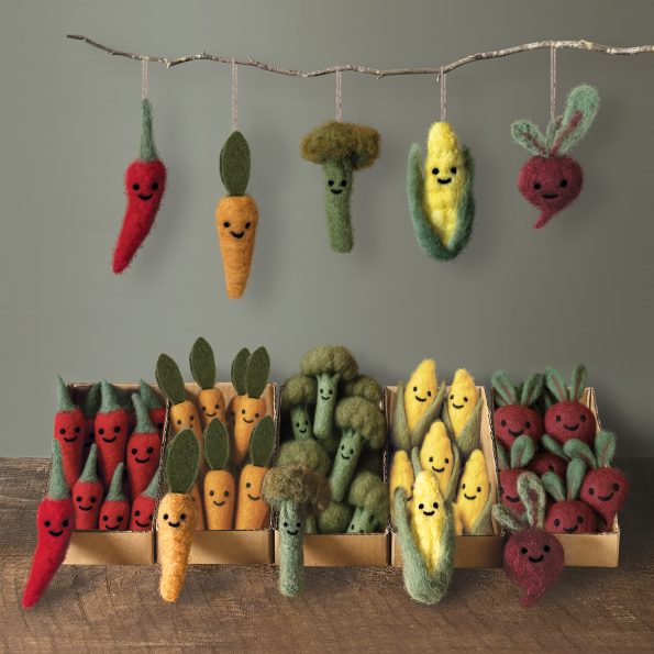 East of India - Needle Felted Hanging Beetroot