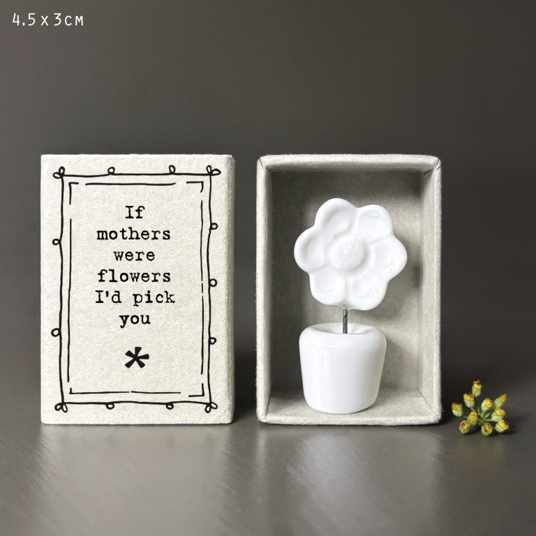 East of India - Matchbox Poircelain Flower - If Mothers Were Flowers