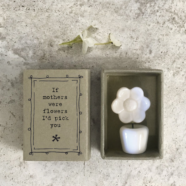 East of India - Matchbox Poircelain Flower - If Mothers Were Flowers