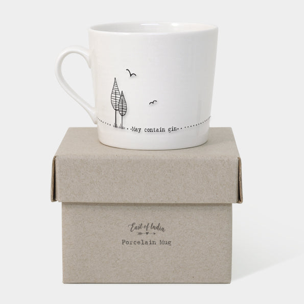East of India - Wobbly Mug - May Contain Gin