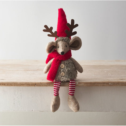 Nordic Mouse With Antlers - 40cm