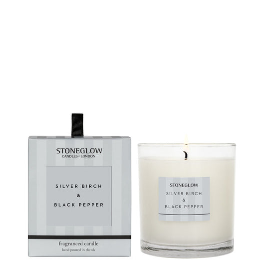 Stoneglow - Modern Classics - Silver Birch & Black Pepper Scented Candle