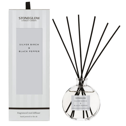 Stoneglow - Modern Classics - Silver Birch & Black Pepper Reed Diffuser