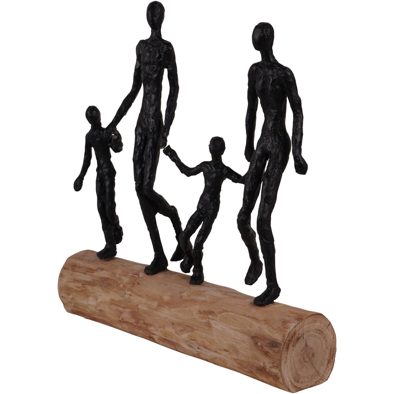 Loving Family on Wooden Stand