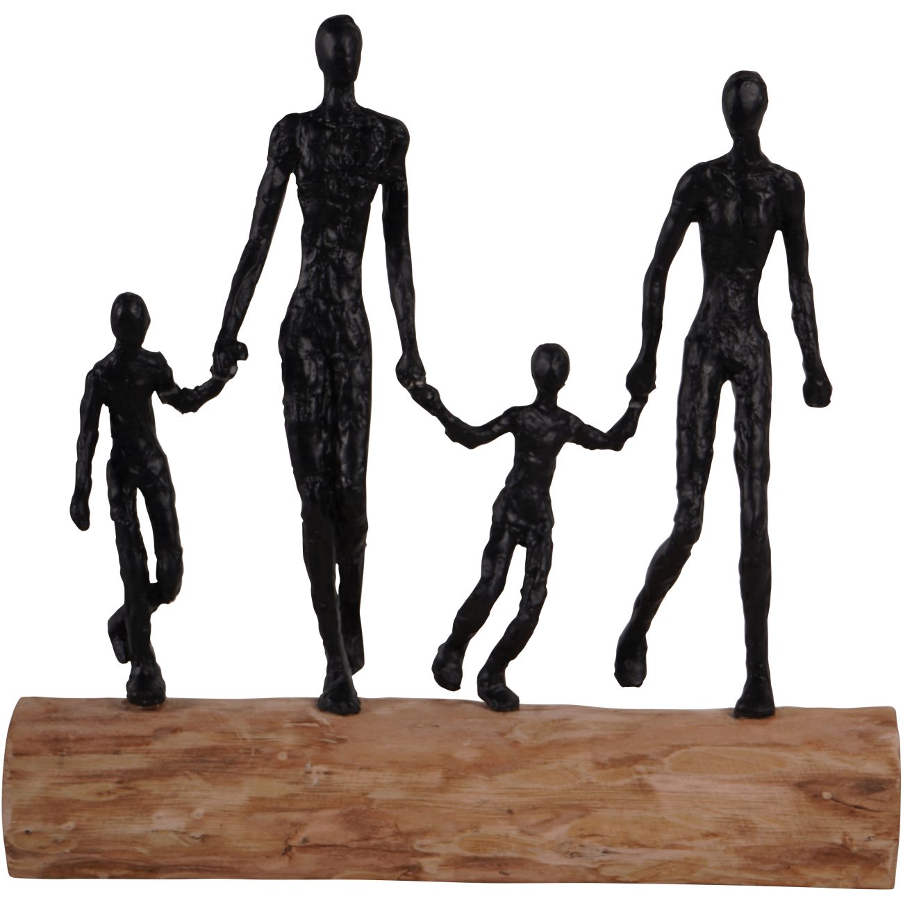 Loving Family on Wooden Stand