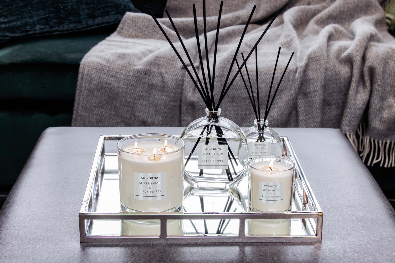 Stoneglow - Modern Classics - Silver Birch & Black Pepper Scented Candle