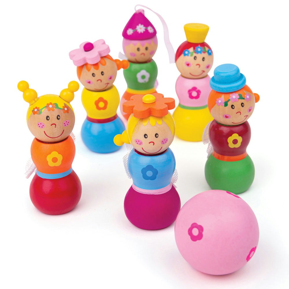 Bigjigs Toys - Wooden Fairy Skittles