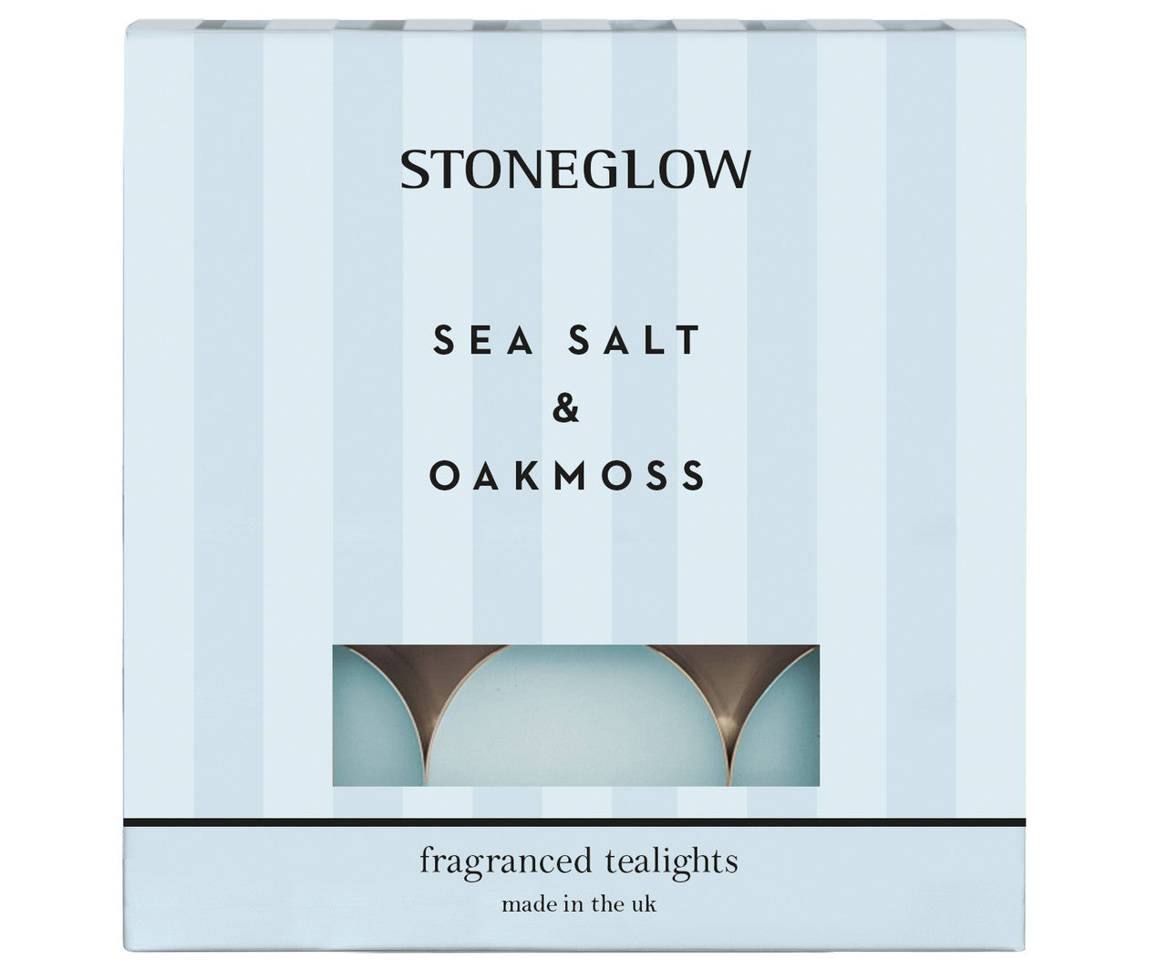Stoneglow - Modern Classics Sea Salt & Oakmoss Scented Tealight Candles