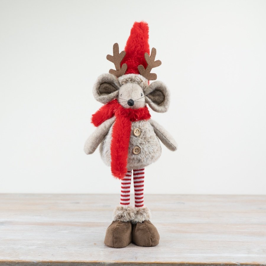 Festive Standing Mouse - 43cm