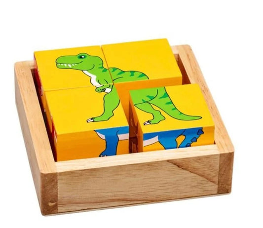 Lanka Kade - Wooden Dinosaur Block Puzzle