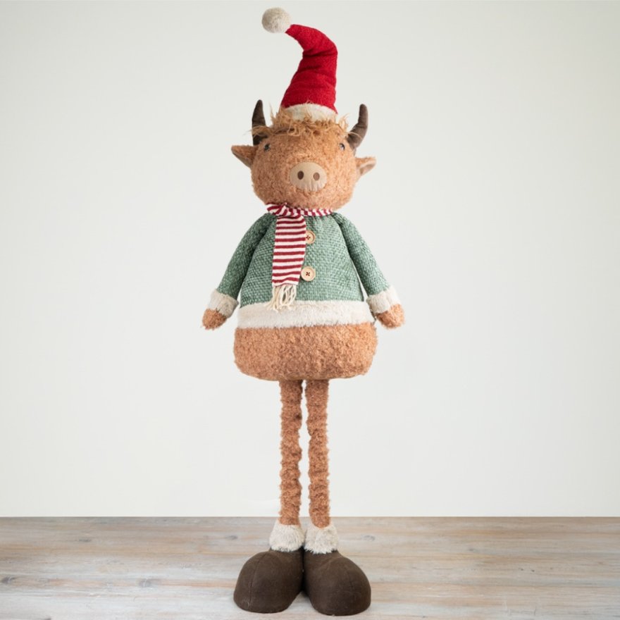 Festive Highland Cow - Telescopic  Extra Large