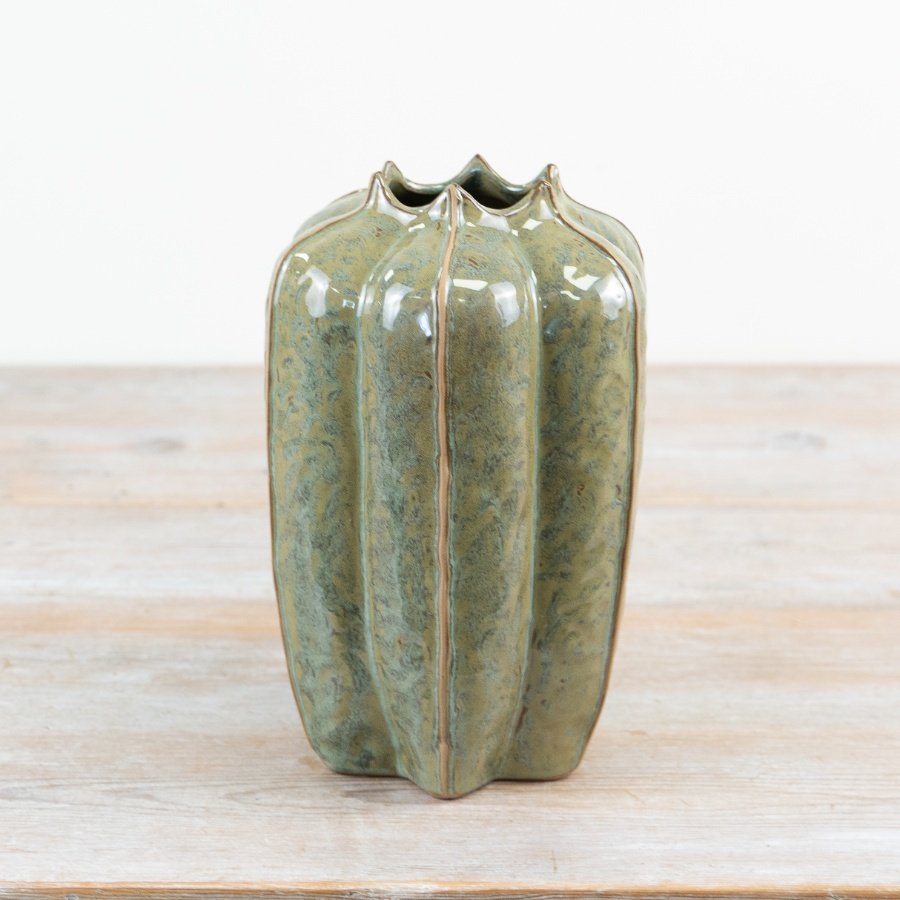 Green Seeded Pod Vase - 23cm
