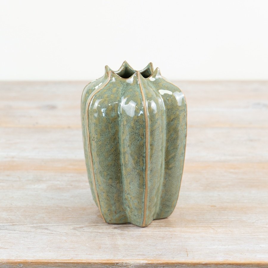 Green Seeded Pod Vase - 16cm