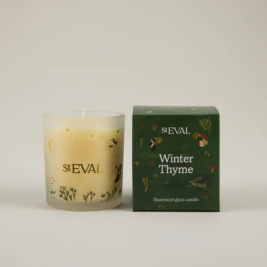 St Eval - Christmas Winter Thyme Wonderland Glass Candle
