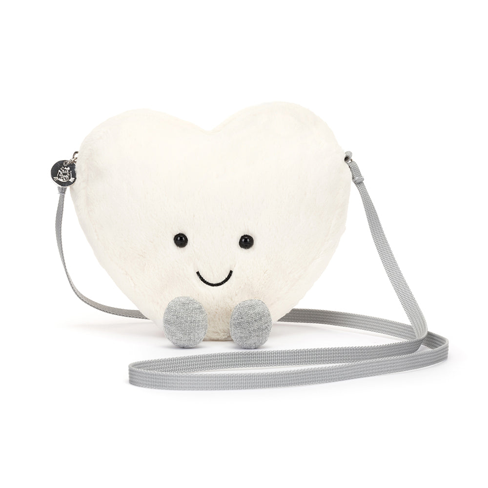 Jellycat - Amuseable Cream Heart Bag