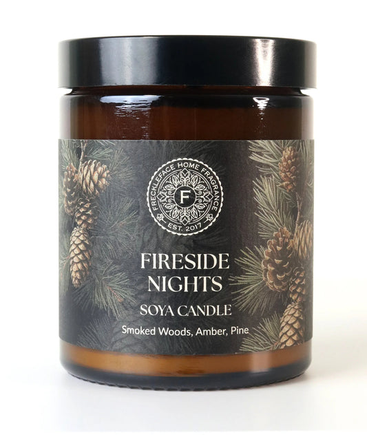 Freckleface - 'Fireside Nights' Apothecary Jar Scented Candle