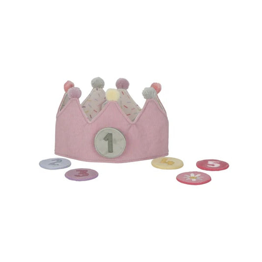 Little Dutch -  Birthday Crown With Numbers Pink