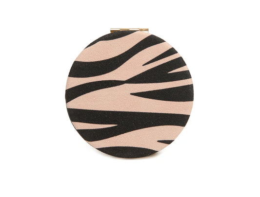 Alice Wheeler - Zebra Round Compact Mirror