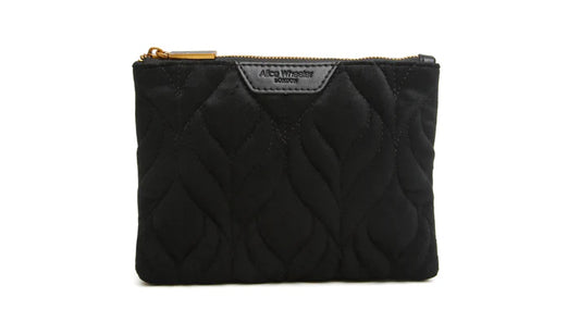 Alice Wheeler - Black Velvet Pouch Makeup Bag