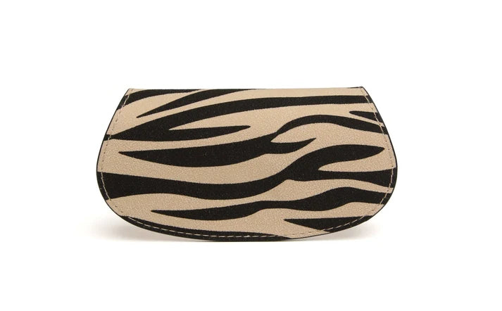 Alice Wheeler - Light Zebra Print Glasses Case