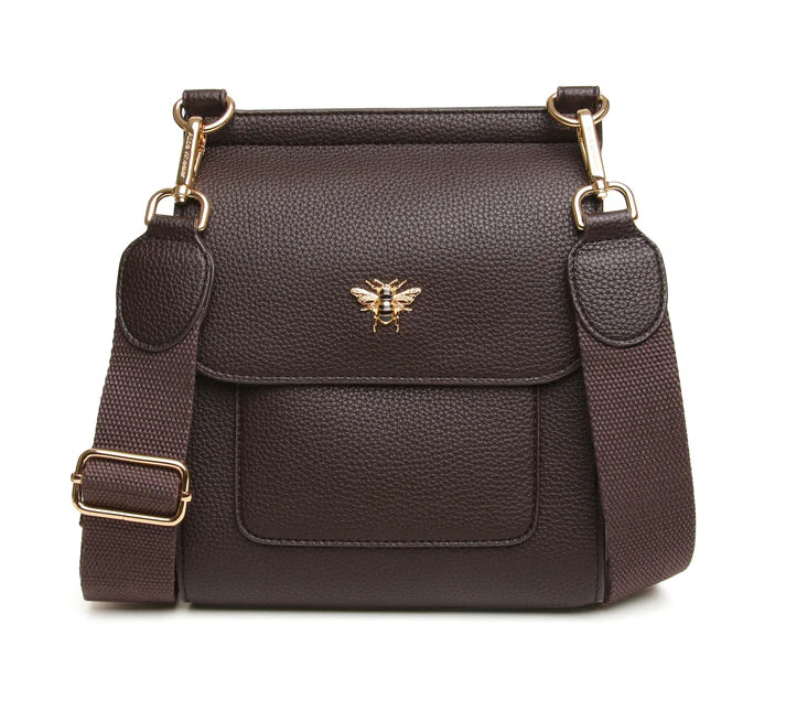 Alice Wheeler - Chocolate Bloomsbury Crossbody Bag