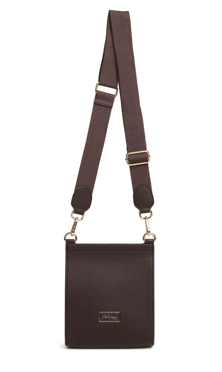 Alice Wheeler - Chocolate Bloomsbury Crossbody Bag