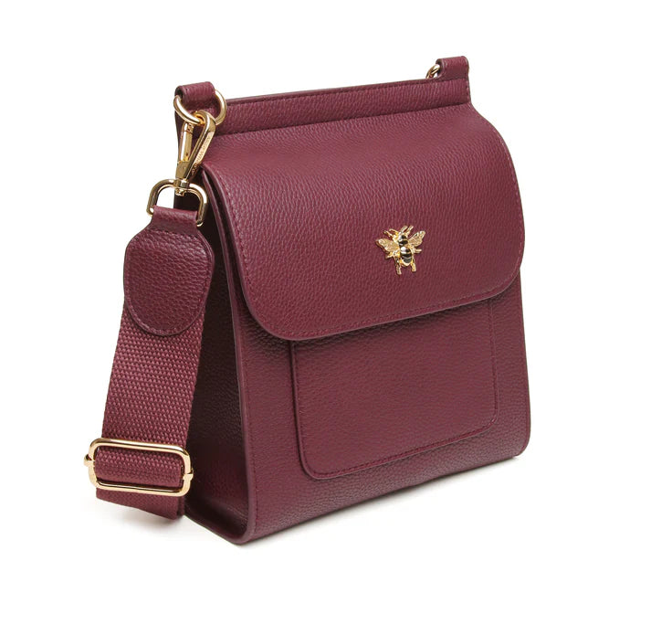 Alice Wheeler - Berry Bloomsbury Crossbody Bag