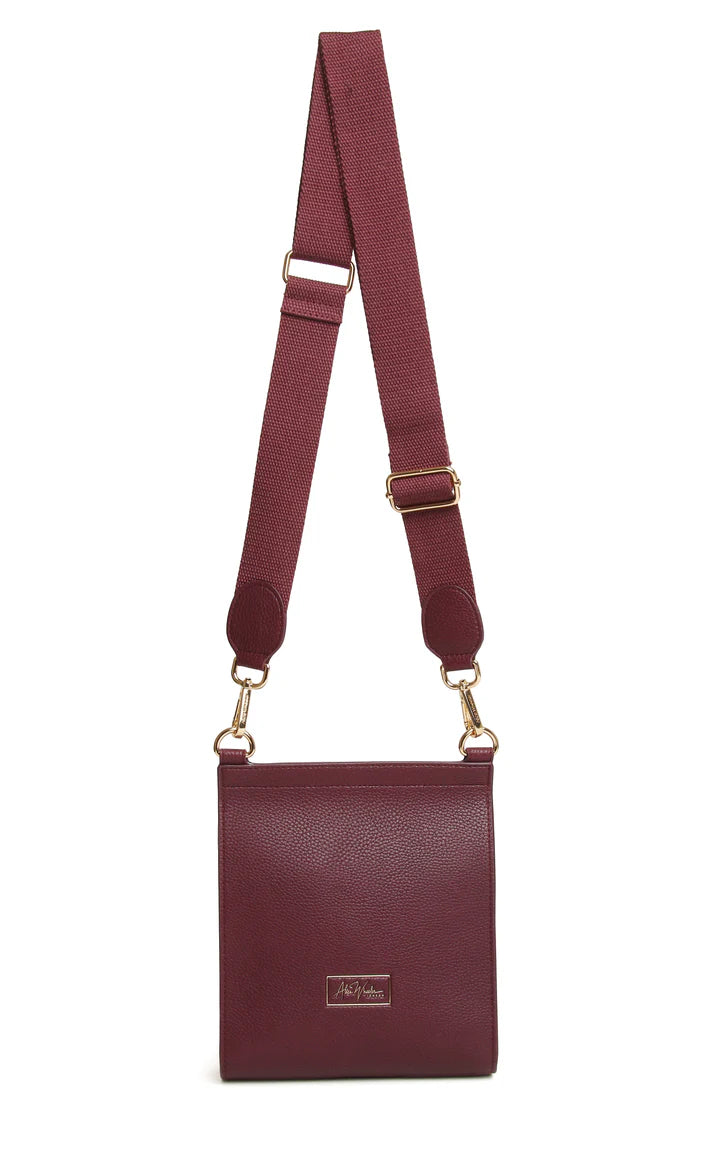 Alice Wheeler - Berry Bloomsbury Crossbody Bag