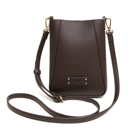 Alice Wheeler - Chocolate Kensington Phone Cross Body Bag