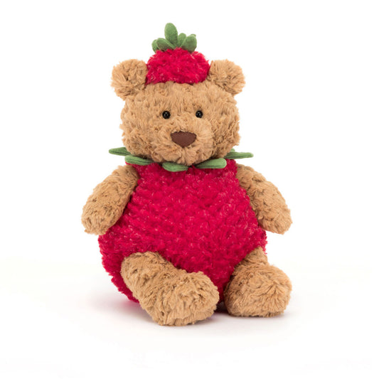 Jellycat - Bartholomew Bear Strawberry - MAXIMUM ONE PER CUSTOMER
