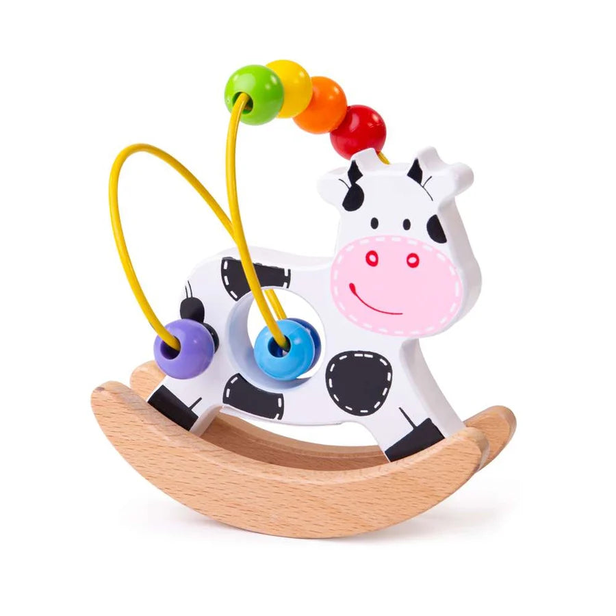 Bigjigs Toys - Rocking Cow Bead Frame