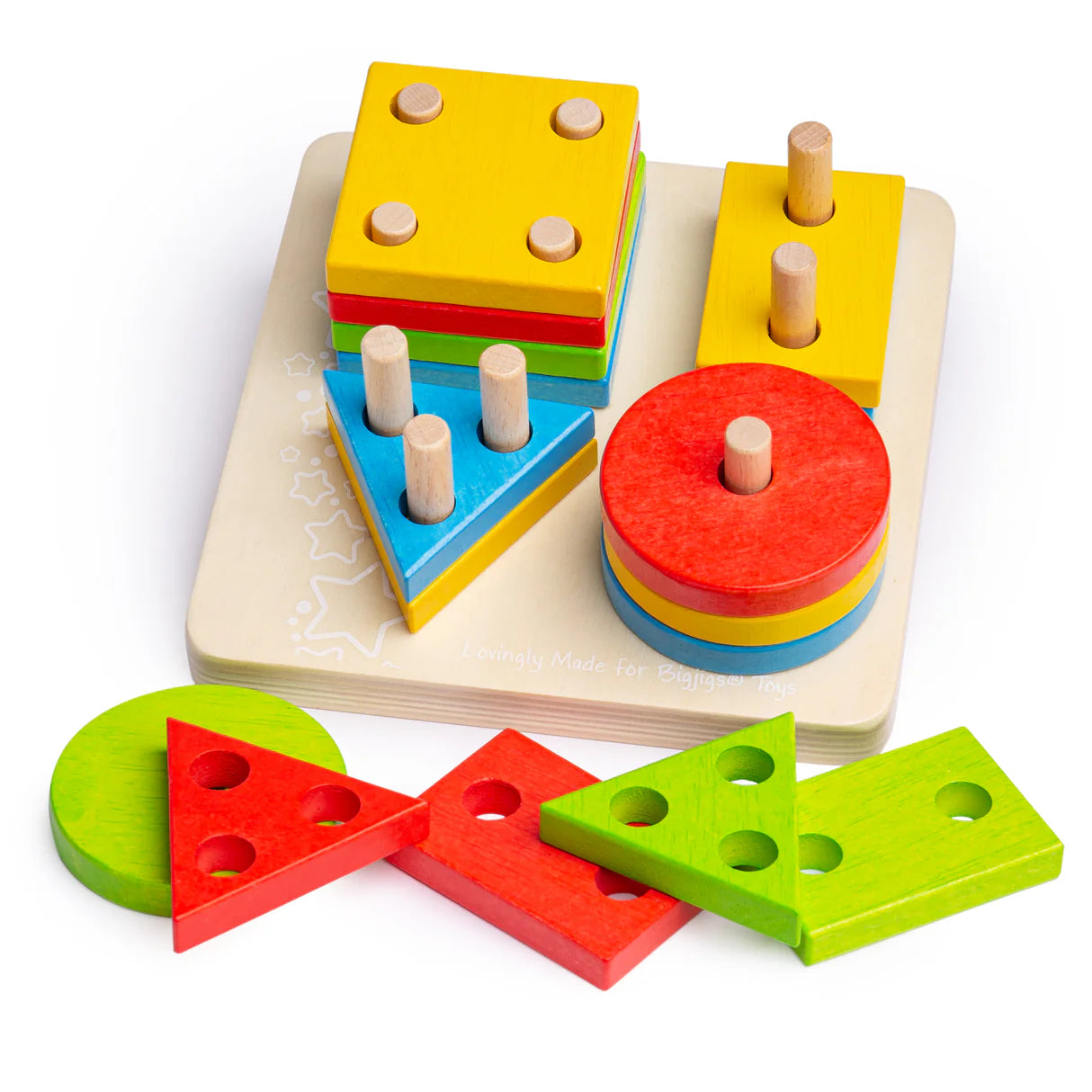 Bigjigs - Wooden First Four Shape Sorter