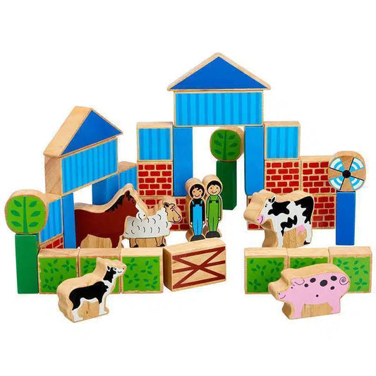 Lanka Kade - Wooden Farm Building Blocks Playset