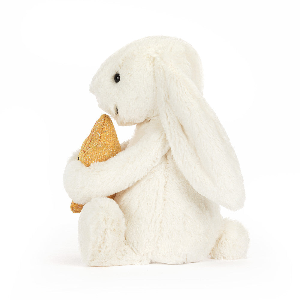 jELLYCAT - Cream Bunny With Star - MAXIMUM ONE PER CUSTOMER
