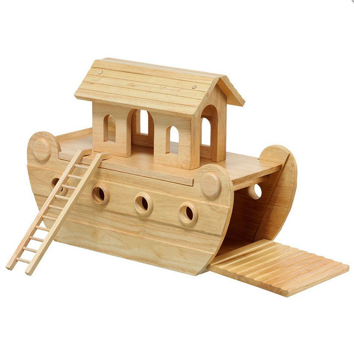 Lanka Kade - Deluxe Wooden Noah's Ark with 24 Colourful Pieces