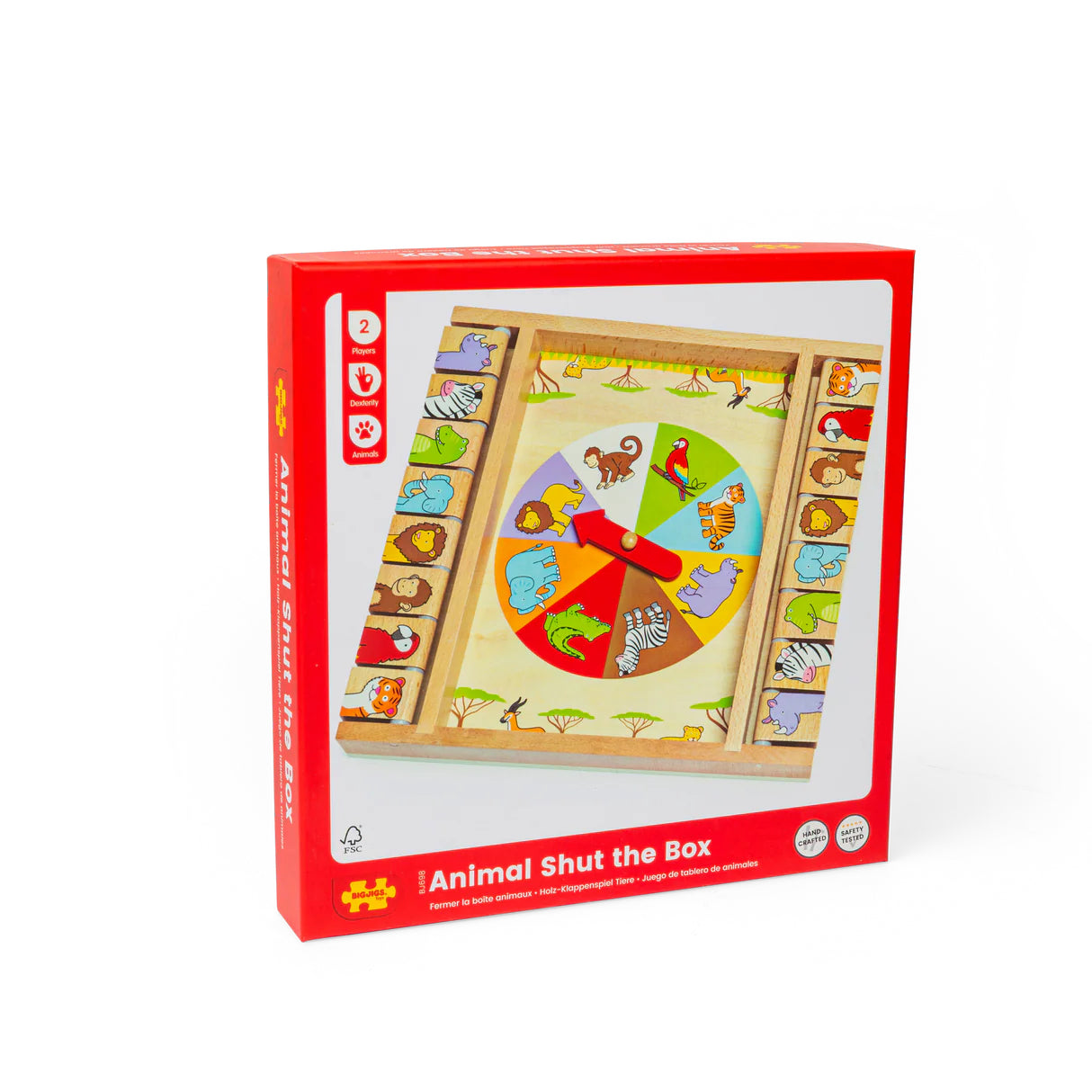 Bigjigs Toys - Wooden Animal Shut the Box
