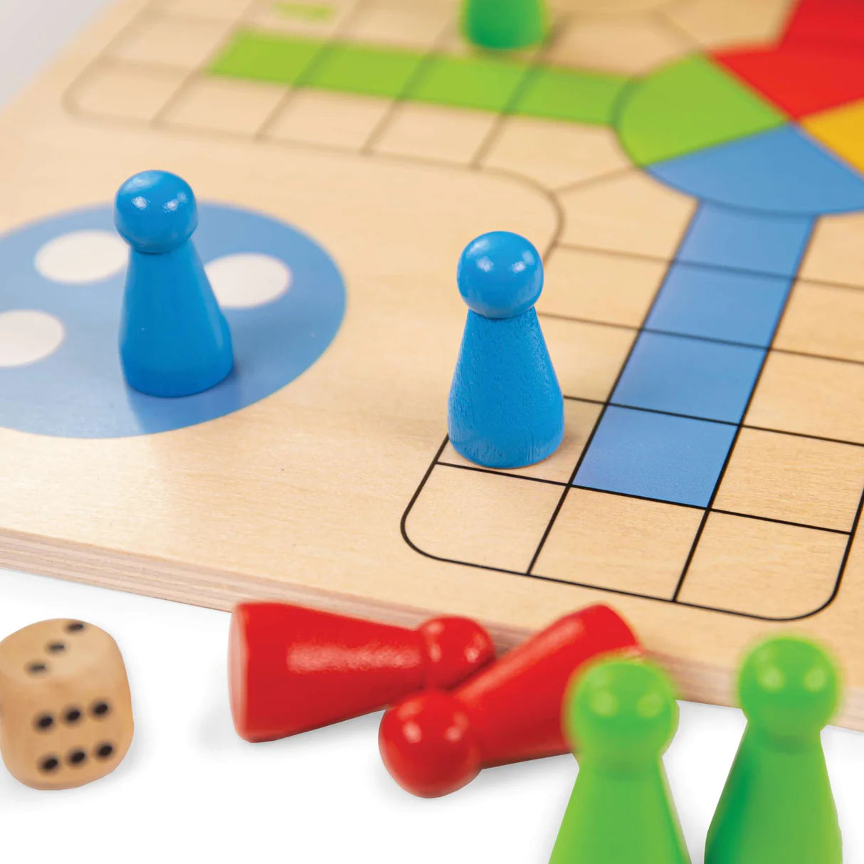 Bigjigs - Wooden Traditional Ludo