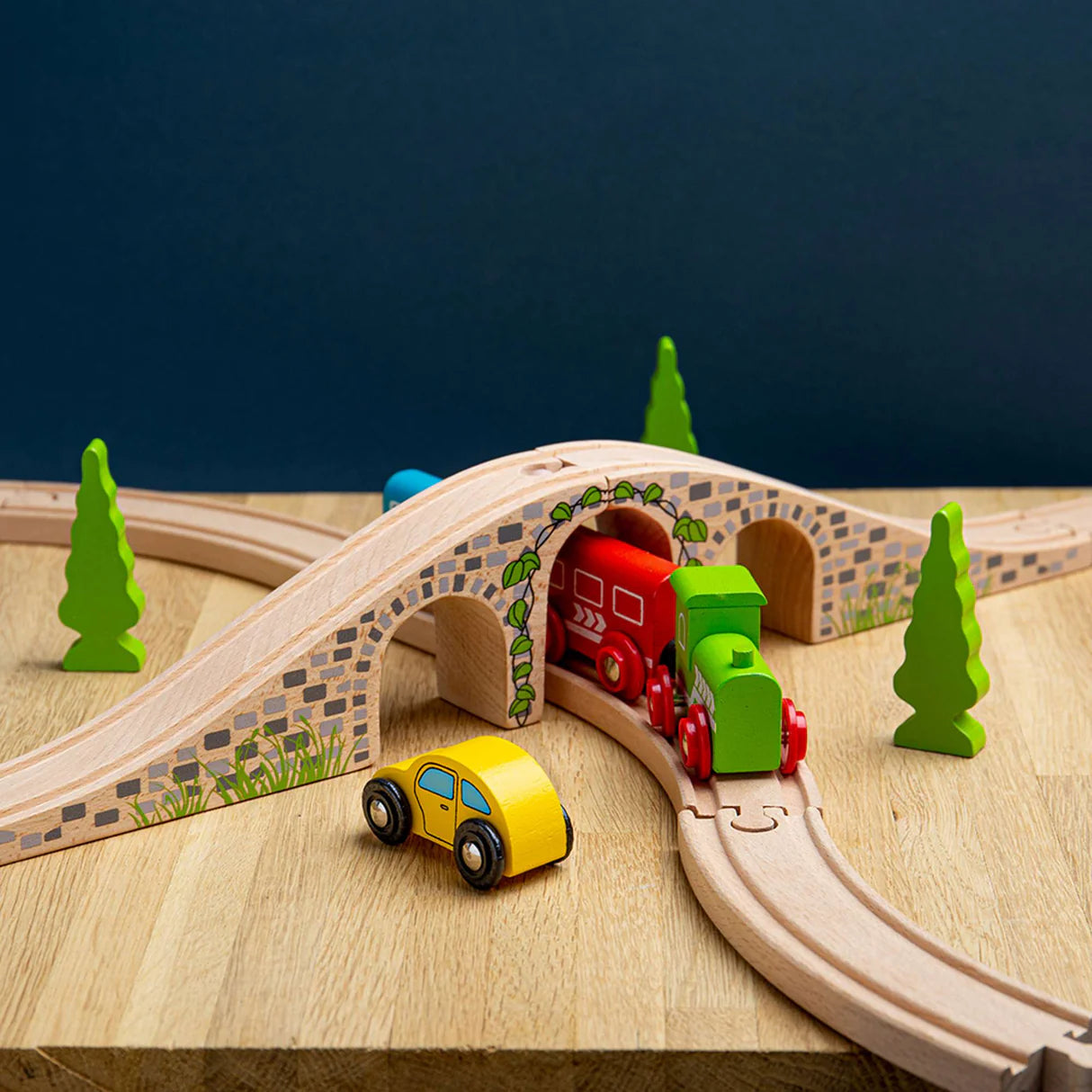 Bigjigs - Wooden Rail Three Arch Bridge