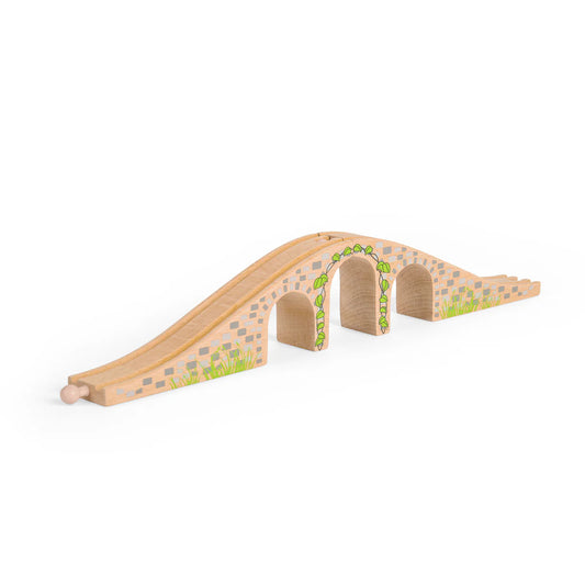 Bigjigs - Wooden Rail Three Arch Bridge