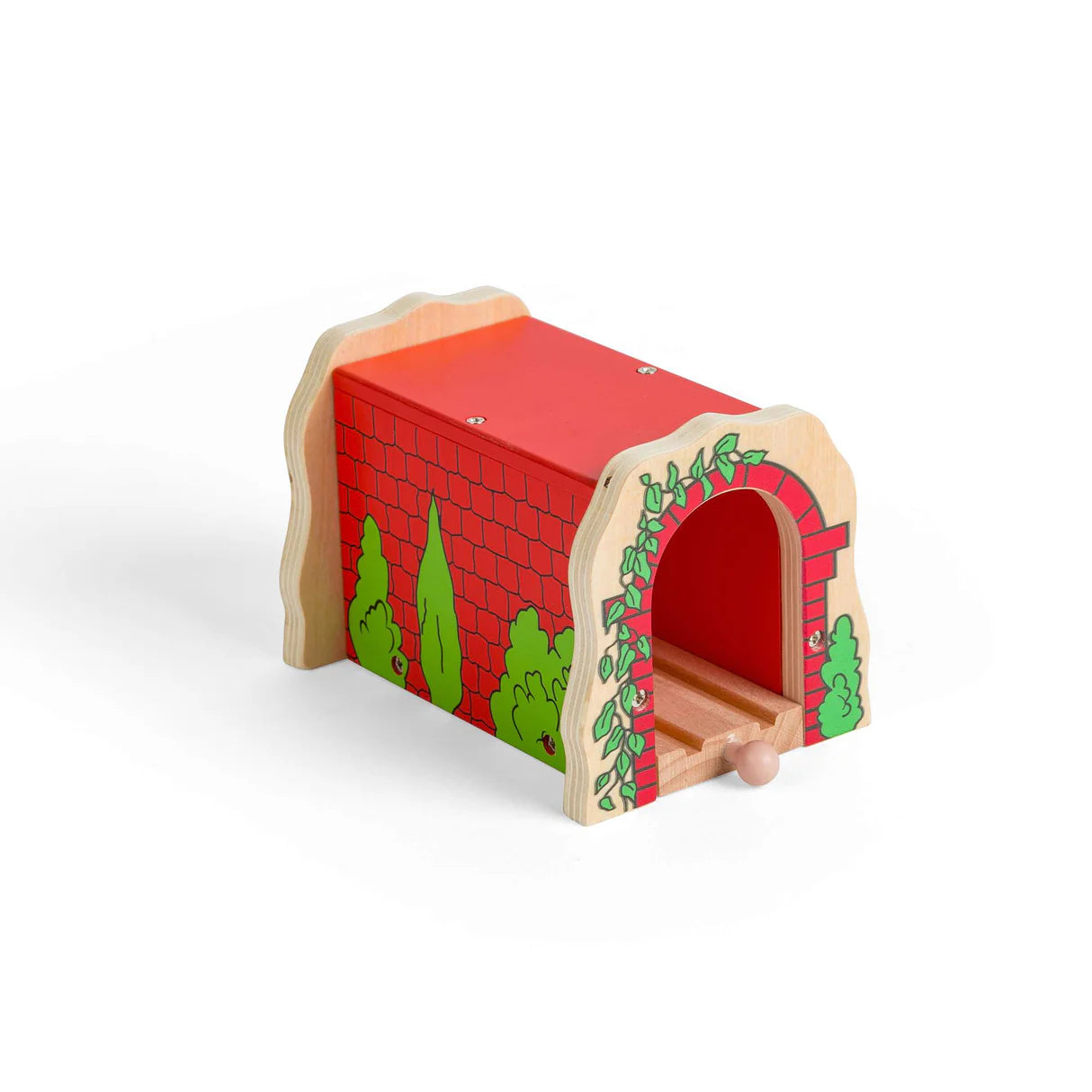 Bigjigs - Wooden Rail Red Brick Tunnel